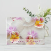 Orchidee • Hochzeitseinladung Kaart (Staand voorkant)