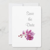 Orchidee Huwelijk Dag Thema Save the Date (Voorkant)