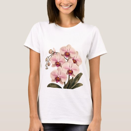 orchidee in bloei t-shirt (Voorkant)