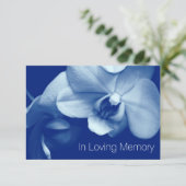 Orchidee in liefdevolle herinnering 9 viering van  kaart (Staand voorkant)
