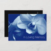 Orchidee in liefdevolle herinnering 9 viering van  kaart (Voorkant / Achterkant)