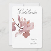 Orchidee in Vaalroze Kaart (Voorkant)