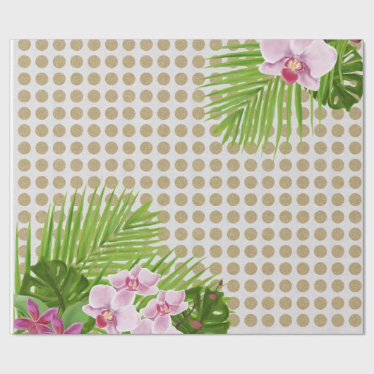 Orchidee inpakpapier (Vlak)