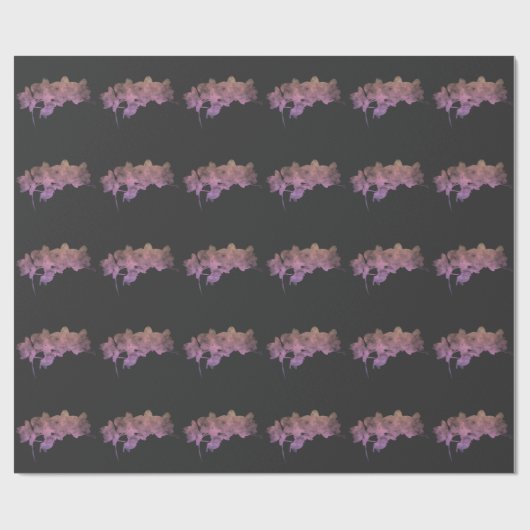 Orchidee Ipanema schaduw op een donkere achtergron Cadeaupapier (Vlak)