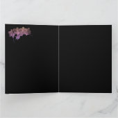 Orchidee Ipanema schaduw op een donkere achtergron Kaart (Binnen)