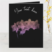 Orchidee Ipanema schaduw op een donkere achtergron Kaart (Gele Bloem)