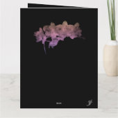 Orchidee Ipanema schaduw op een donkere achtergron Kaart (Achterkant)