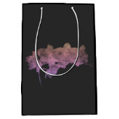 Orchidee Ipanema schaduw op een donkere achtergron Medium Cadeauzakje (Voorkant)