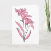 Orchidee kaart (Voorkant)