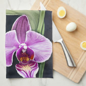 Orchidee keukenhanddoek (Quarter Fold)