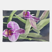 Orchidee keukenhanddoek (Horizontaal)