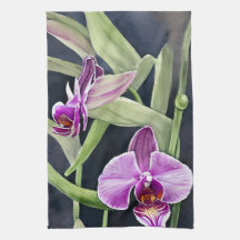 Orchidee keukenhanddoek