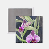 Orchidee keukenmagneet magneet (Voorkant / Achterkant)