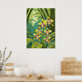Orchidee Kunst V03 Poster (Keuken)