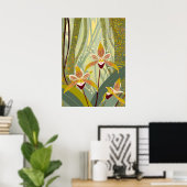 Orchidee Kunst V14 Poster (Thuiskantoor)