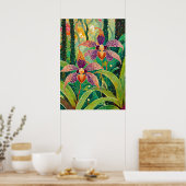 Orchidee Kunst V26 Poster (Keuken)