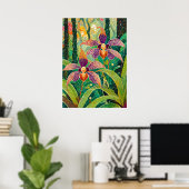 Orchidee Kunst V26 Poster (Thuiskantoor)