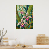 Orchidee Kunst V27 Poster (Keuken)
