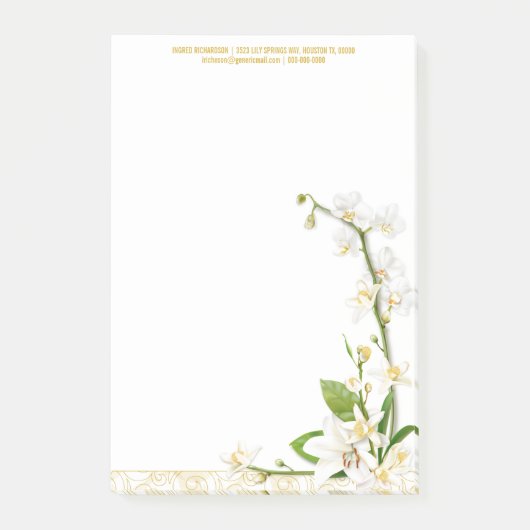 Orchidee Lelie Lente Post-it® Notes (Voorkant)