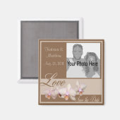 Orchidee Liefde/ Foto Magneet (Voorkant / Achterkant)