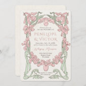 Orchidee Lijst Uitnodiging (Voorkant / Achterkant)