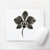 Orchidee Line Drawing – Bloemontwerp op Muismat (Met muis)