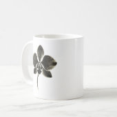 Orchidee Line Drawing – Botanische Mok (Voorkant links)