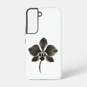 Orchidee Line Drawing – Botanische telefoonhoes Samsung Galaxy Hoesje (Achterkant)