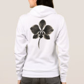 Orchidee Line Drawing – Floral Design op Hoodie (Achterkant)