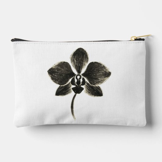 Orchidee Line Drawing – Inkt Floral Design op Etui (Achterkant)