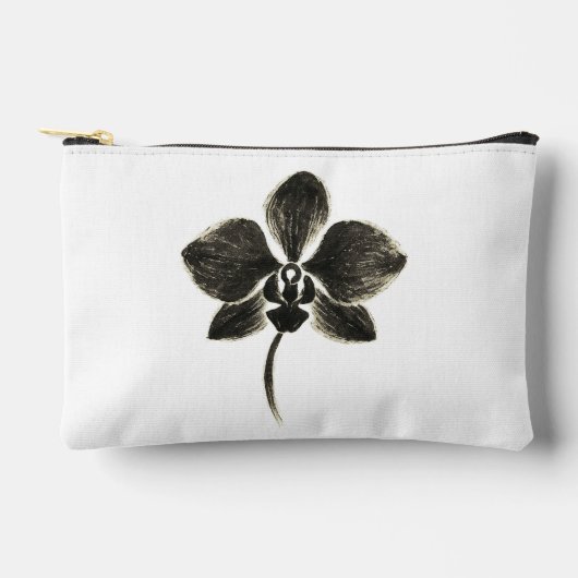 Orchidee Line Drawing – Inkt Floral Design op Etui (Voorkant)