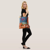 Orchidee lover canvas tas (Op model)