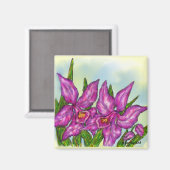 Orchidee magnetisch magneet (Voorkant / Achterkant)