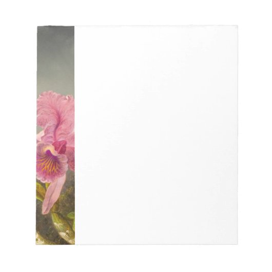 Orchidee met twee kolibries Heade Notitieblok (Voorkant)