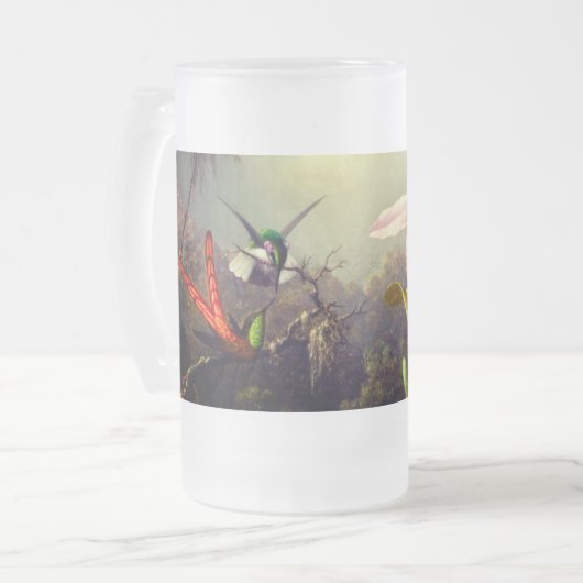 Orchidee met twee kolibries kop (Voorkant links)