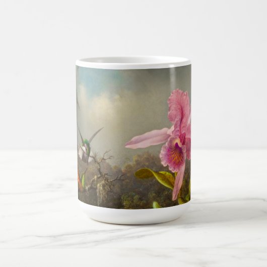 Orchidee met twee kolibries kop (Midden)