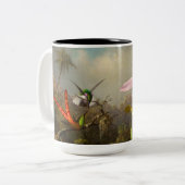 Orchidee met twee kolibries kop (Voorkant links)