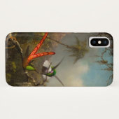 Orchidee met twee kolibries kop Case-Mate iPhone case (Achterkant (horizontaal))