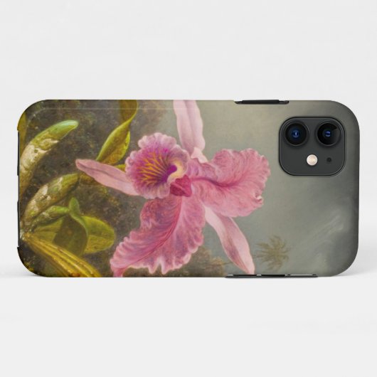 Orchidee met twee kolibries kop Case-Mate iPhone case (Achterkant (horizontaal))