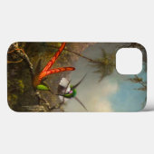 Orchidee met twee kolibries kop Case-Mate iPhone case (Achterkant (horizontaal))