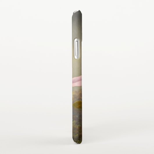 Orchidee met twee kolibries kop iPhone hoesje (Rechterkant)