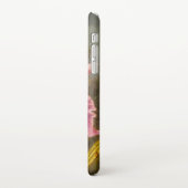 Orchidee met twee kolibries kop iPhone hoesje (Linkerkant)