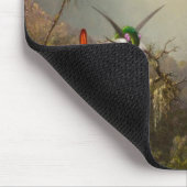 Orchidee met twee kolibries kop muismat (Hoek)