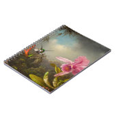 Orchidee met twee kolibries kop notitieboek (Linkerzijde)