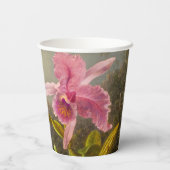 Orchidee met twee kolibries kop papieren bekers (Achterkant)