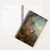 Orchidee met twee kolibries kop planner (Display)