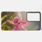 Orchidee met twee kolibries kop samsung galaxy hoesje (Linkerkant)