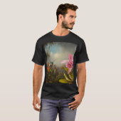 Orchidee met twee kolibries kop t-shirt (Voorkant volledig)