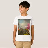 Orchidee met twee kolibries kop t-shirt (Voorkant volledig)
