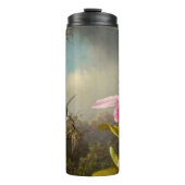 Orchidee met twee kolibries kop thermosbeker (Voorkant)